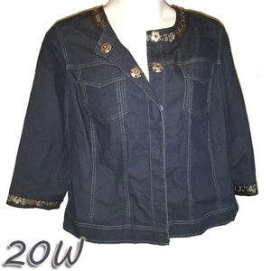 Fun Jean Jacket Plus Size 20W